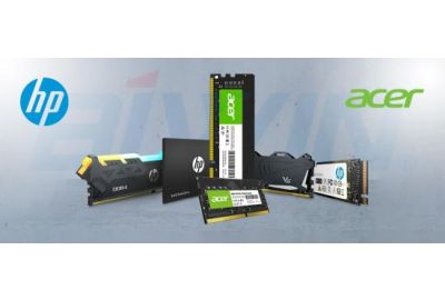 HP in Acer pomnilniški moduli ter HP SSD diski