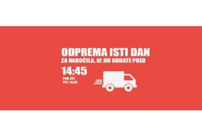 Odprema blaga isti dan