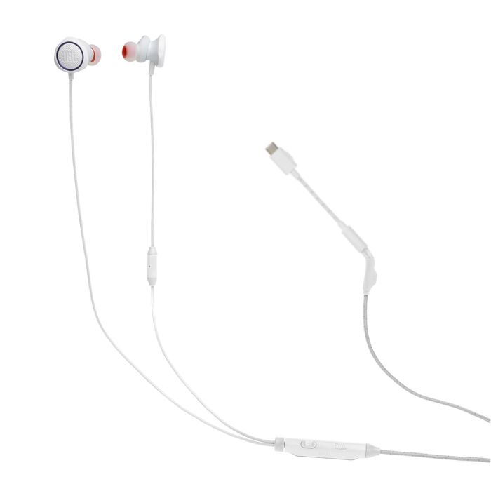 JBL Quantum 50C In-ear žične USB-C gaming slušalke, bele