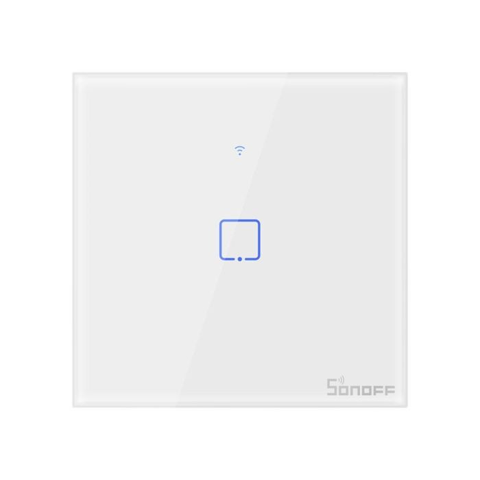 SONOFF pametno stensko stikalo Wi-Fi + RF433 enojno T1EU1C-TX