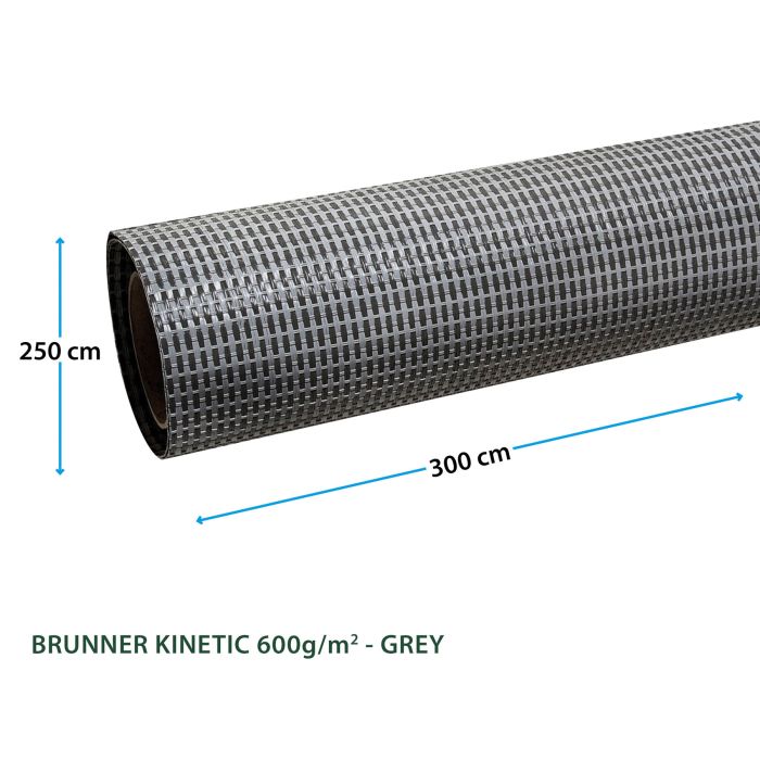 BRUNNER Podloga Kinetic siva 250 x 500 cm 0201110N.C52