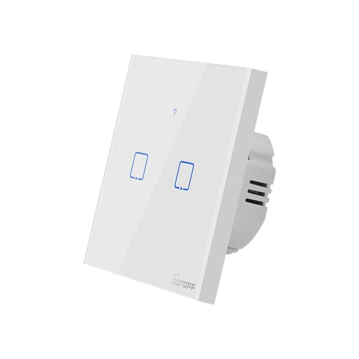SONOFF pametno stensko stikalo Wi-Fi dvojno T0EU2C-TX