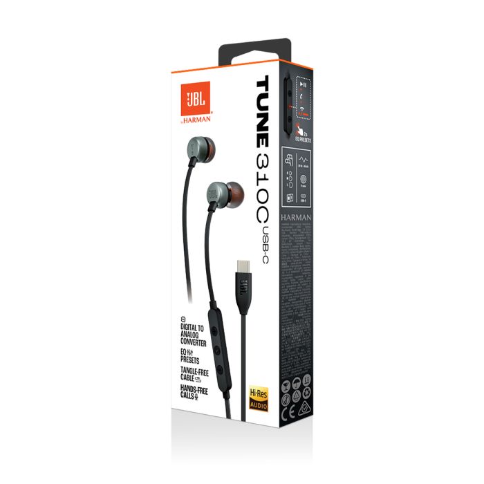 JBL USB-C žične slušalke Tune 310C, črne - slika 8