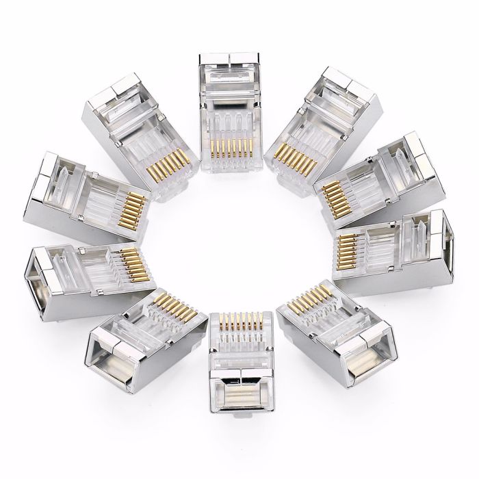 Ugreen RJ45 mrežni konektor Cat6 (paket 10kosov) - polybag