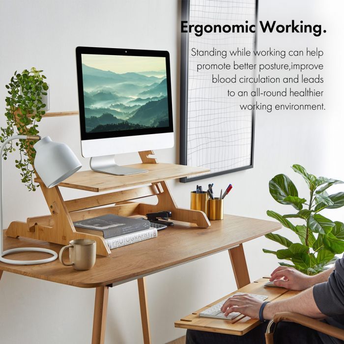 VonHaus Sit-Stand mizica iz bambusa - slika 2