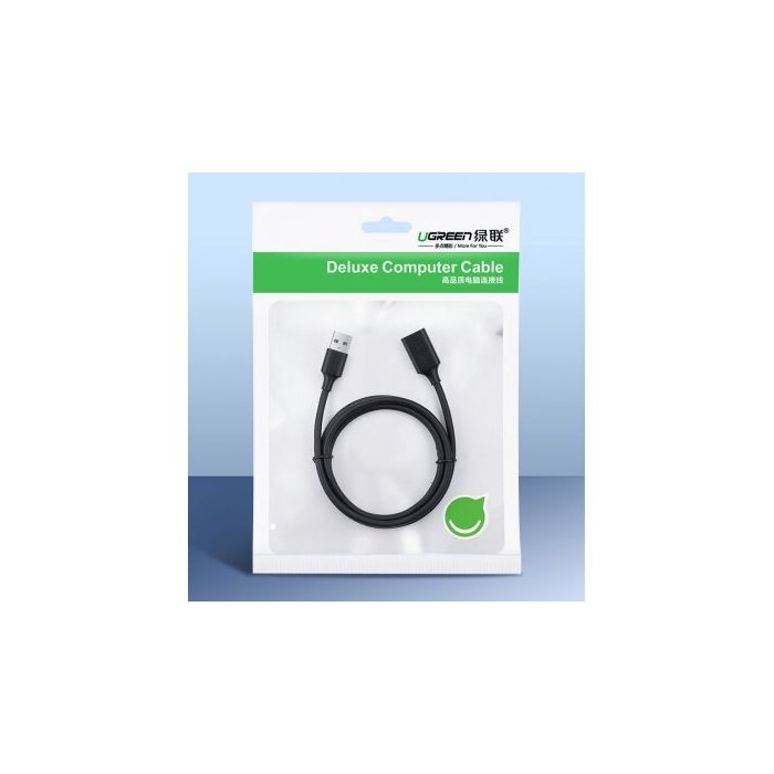 Ugreen USB 3.0 podaljšek (M na Ž) črn 3m - polybag