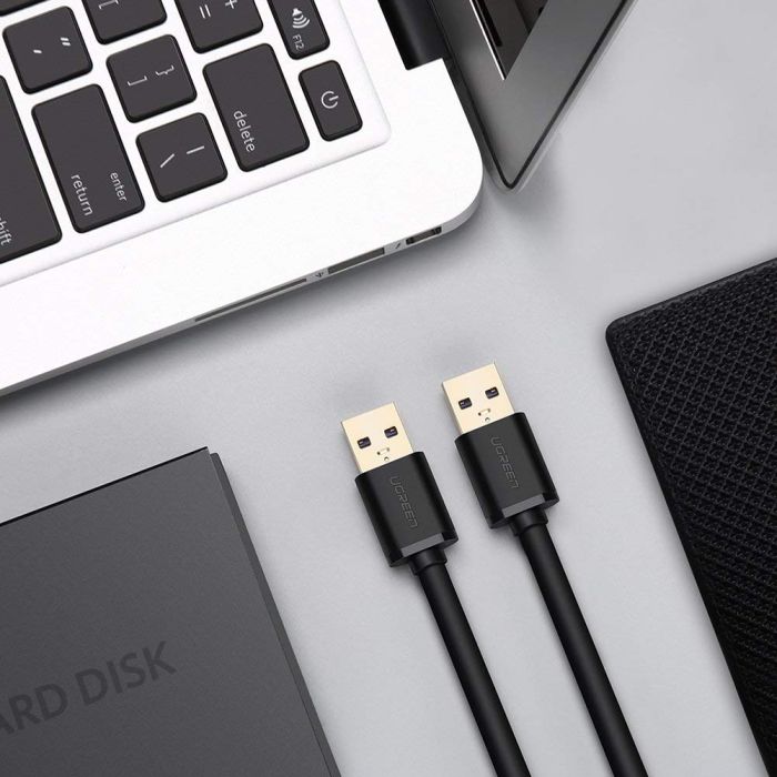 Ugreen USB 3.0 kabel (M na M) črn 0.5 m - polybag