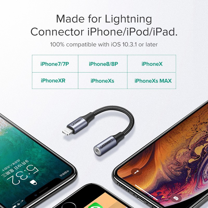 Ugreen adapter Lightning v avdio 3.5mm - box