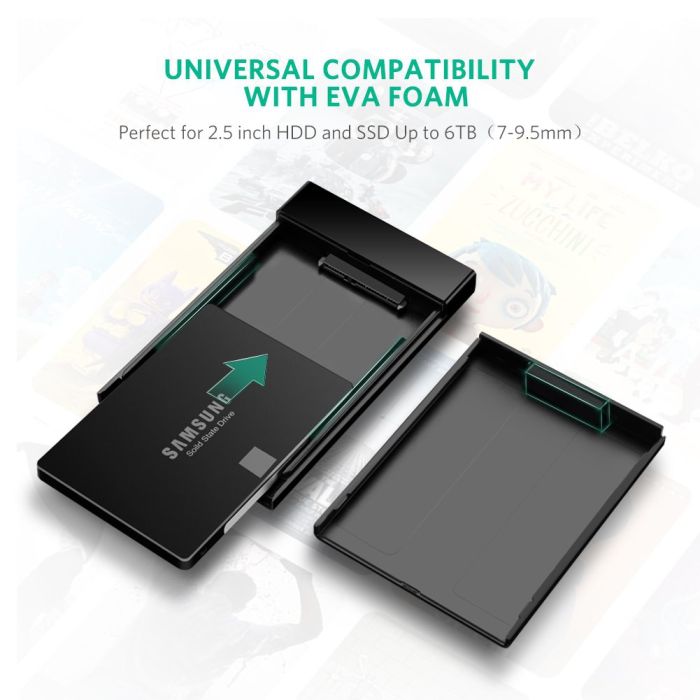 Ugreen 2.5 USB 3.0 na SATA HDD ohišje - box