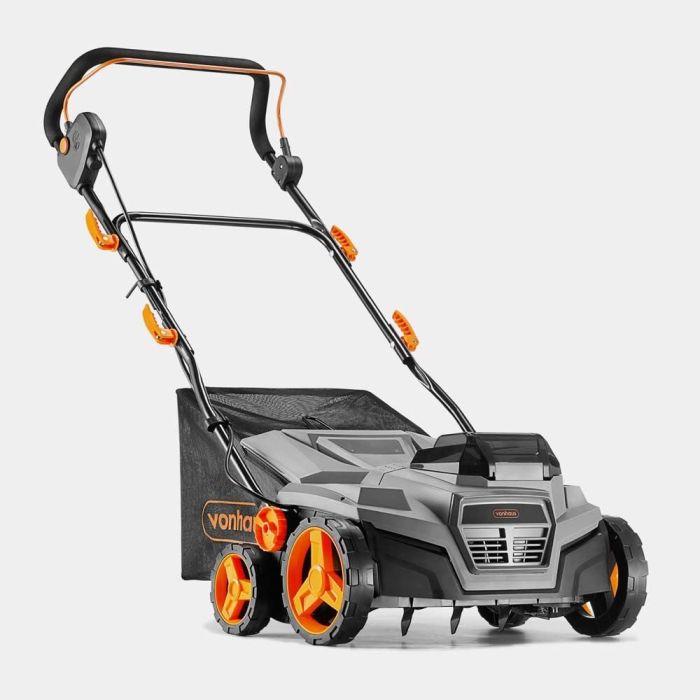 VonHaus 2-v-1 brezžični prezračevalnik in vertikulator za trato, 40 V