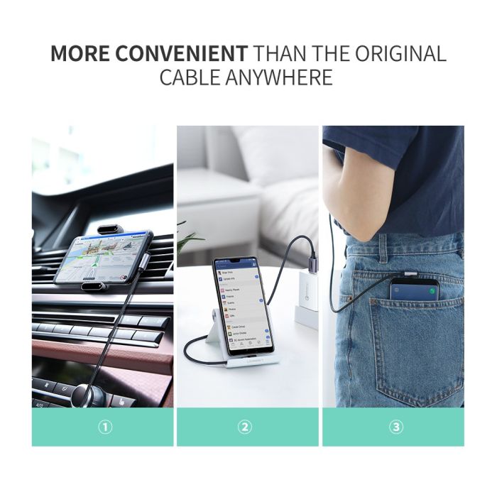 Ugreen USB-C kutni kabel 0,9 m
