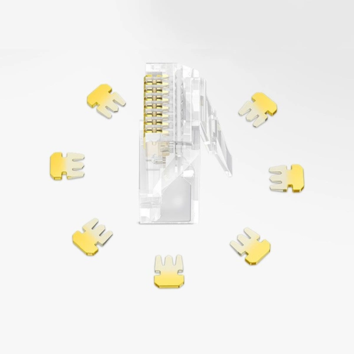 Ugreen RJ45 mrežni konektor Cat6 (paket 10kosov)