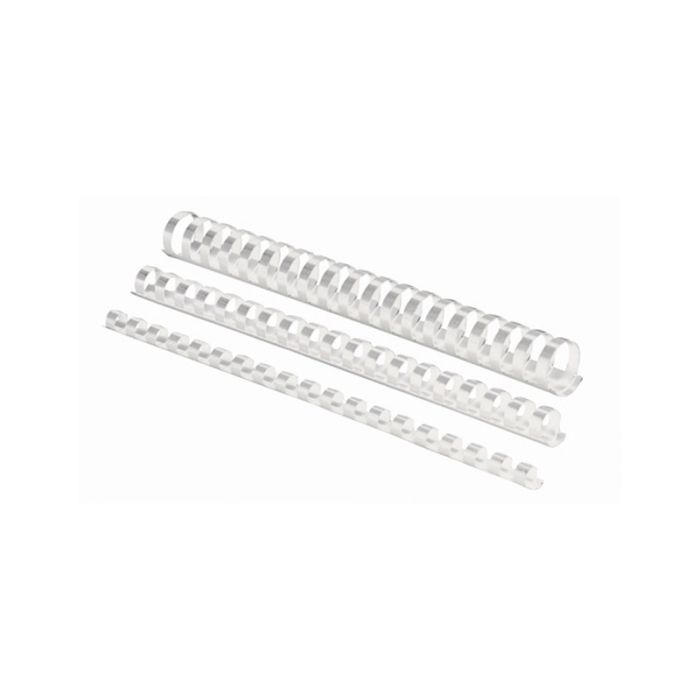 Fellowes plastične špirale 6 mm, bela (za 10-20 listov), 100 kosov