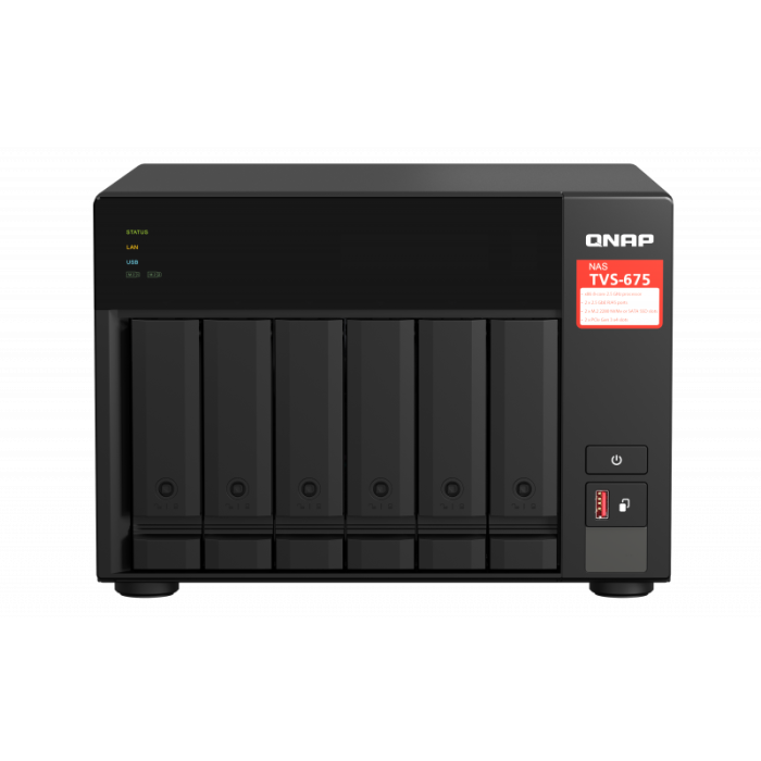QNAP NAS strežnik za 6 diskov, 8GB ram, 2,5Gb mreža