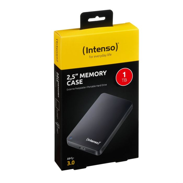 Intenso zunanji disk 1TB 2,5 Memory Case USB 3.0 - Črn
