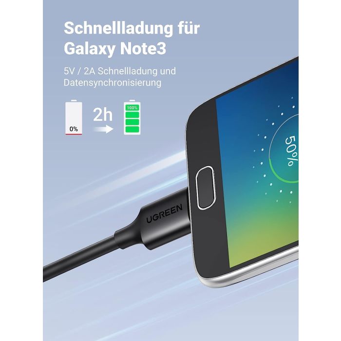 Ugreen USB 3.0 kabel USB A na Micro B, 0,5 m