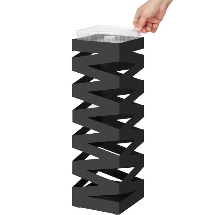 SONGMICS Kovinsko stojalo za dežnike s kljukicami in posodo za kapljice  LUC16B - slika 2