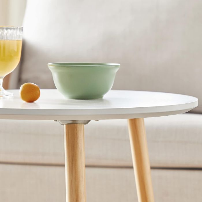 SONGMICS Miza 2X za dnevni prostor 45 x 50 x 45cm bela, LET07WN - slika 6