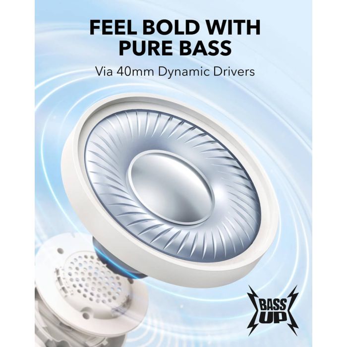 Anker Soundcore H30i naglavne Bluetooth slušalke, bele - slika 2