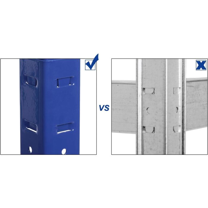 SONGMICS Regal 150 x 75 x 30 cm rjavo-moder,GLR30Q - slika 2