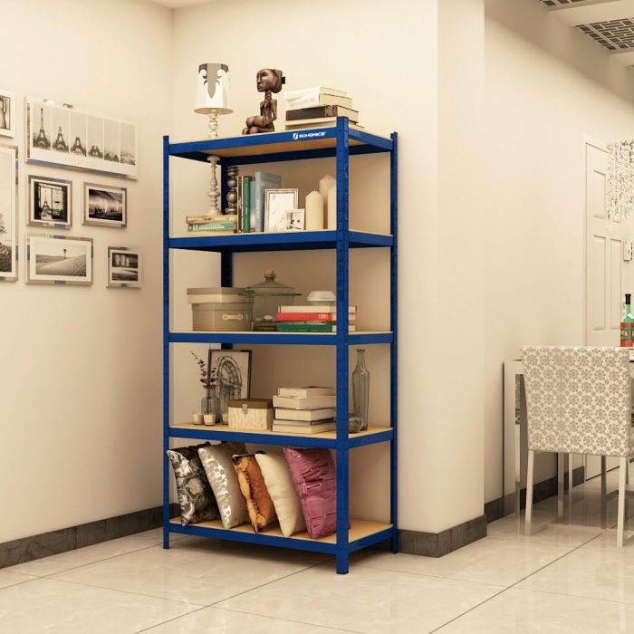 SONGMICS Regal 150 x 75 x 30 cm rjavo-moder,GLR30Q - slika 6