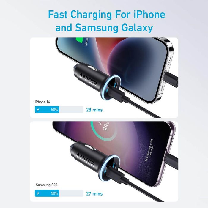 Anker 323 avto polnilec 52,5 W