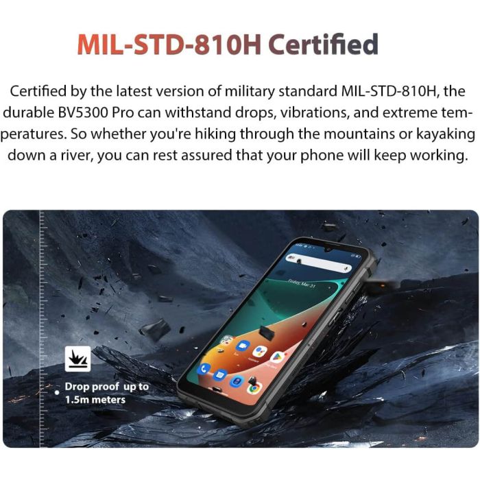 Blackview pametni robustni telefon BV5300 PRO 4/64GB, oranžen