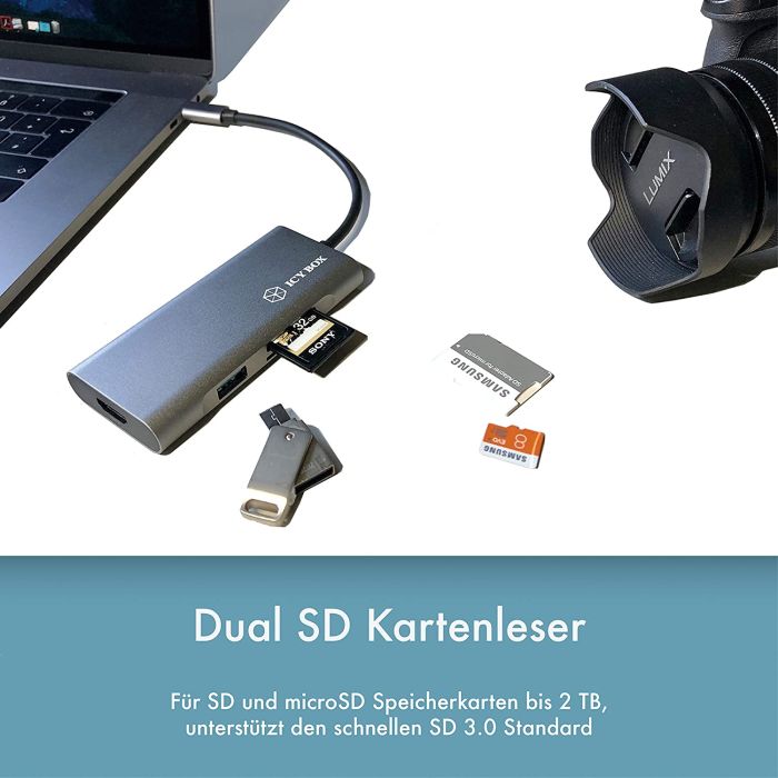 IcyBox IB-ADK4026-CPD USB-C priklopna postaja s Power Delivery 100W - slika 6