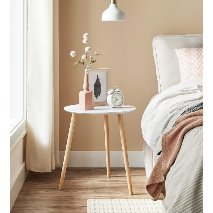 SONGMICS Miza 2X za dnevni prostor 45 x 50 x 45cm bela, LET07WN - slika 10