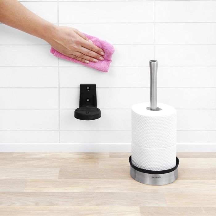 Brabantia stojalo za WC papir kovinski platina - slika 2