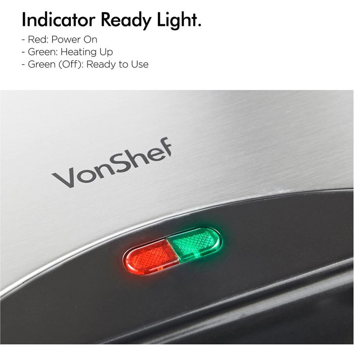 VonShef aparat za belgijske vaflje - slika 4