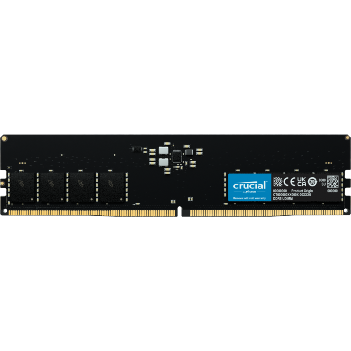 Crucial 8GB DDR5-5600 PC5-44800 UDIMM CL46, 1.1V