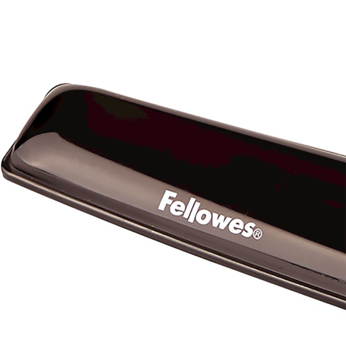 Fellowes Crystal Gel podloga za zapestje pri tipkovnici, črna