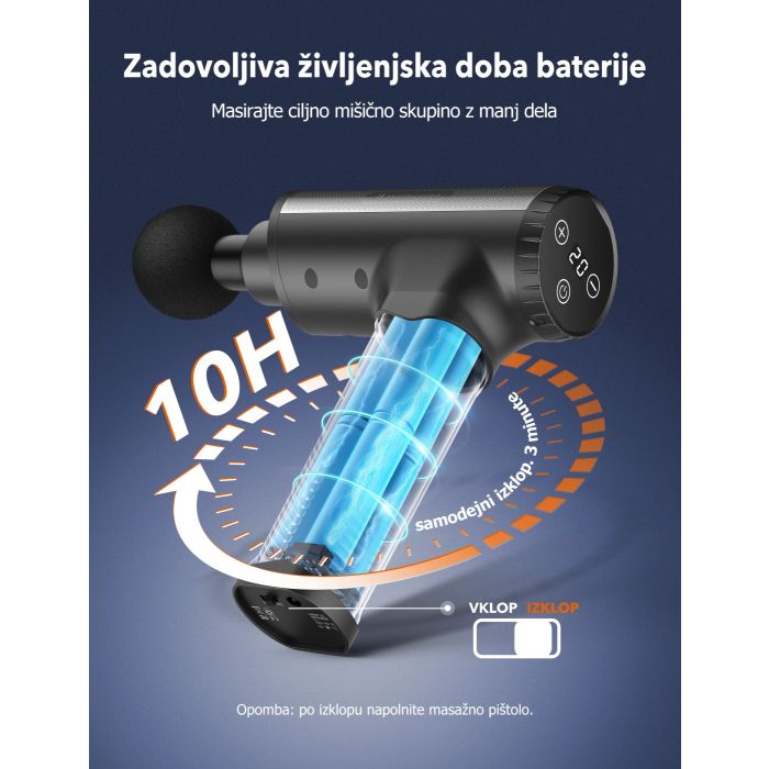 TaoTronics TT-PCA004 masažna pištola - slika 3