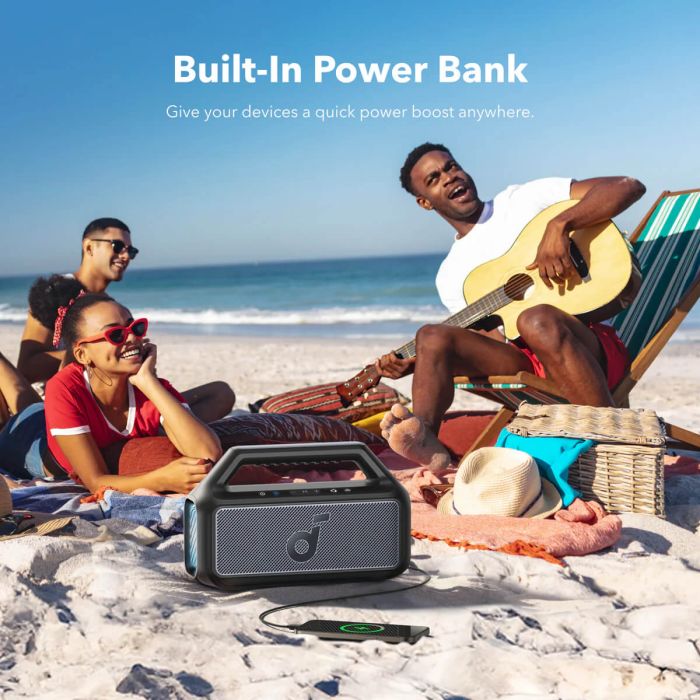 Anker Soundcore BOOM 2 prenosni Bluetooth zvočnik, črn