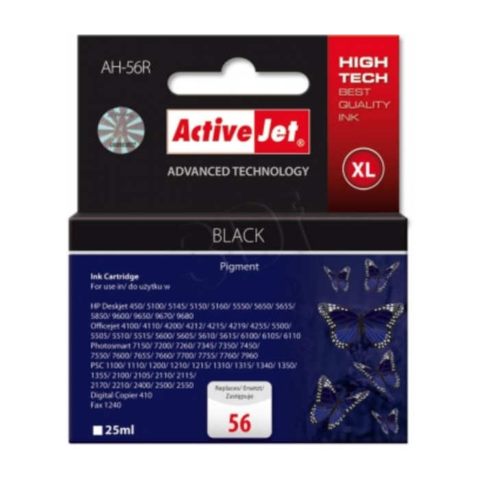 ActiveJet črno črnilo HP C6656A 56