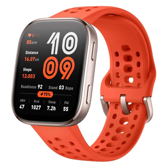 Amazfit Bip 6 pametna ura – AMOLED zaslon, GPS, rdeča