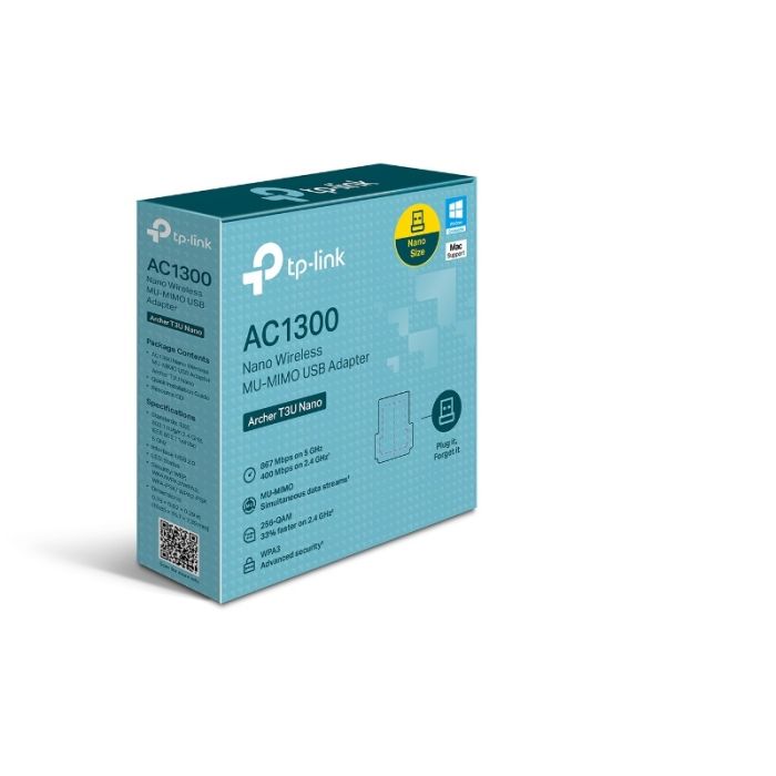 TP-LINK Archer T3U Nano 1300Mbps brezžična USB mrežna kartica - slika 3