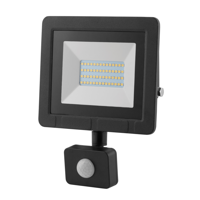 ASALITE LED reflektor 30W 6500K, 2400Lm + senzor