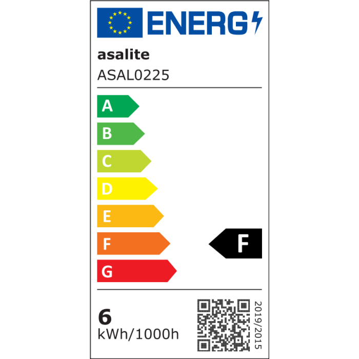 ASALITE namizna svetilka 6W, 4000K, 480lm, črna, dimer