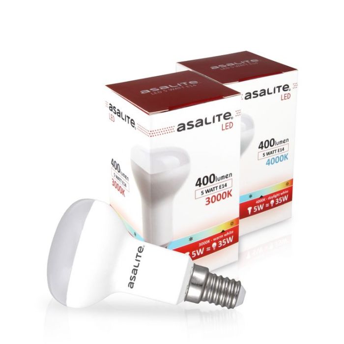 ASALITE LED sijalka E14 R50 5W 4000K 400lm