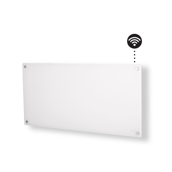 MILL panelni konvekcijski radiator Wi-Fi 900W bel steklo GL900WIFI3