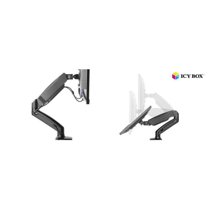 IcyBox enojni namizni nosilec za monitor do diagonale 27