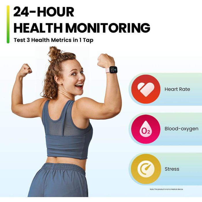 Amazfit Bip 5 pametna ura, bela