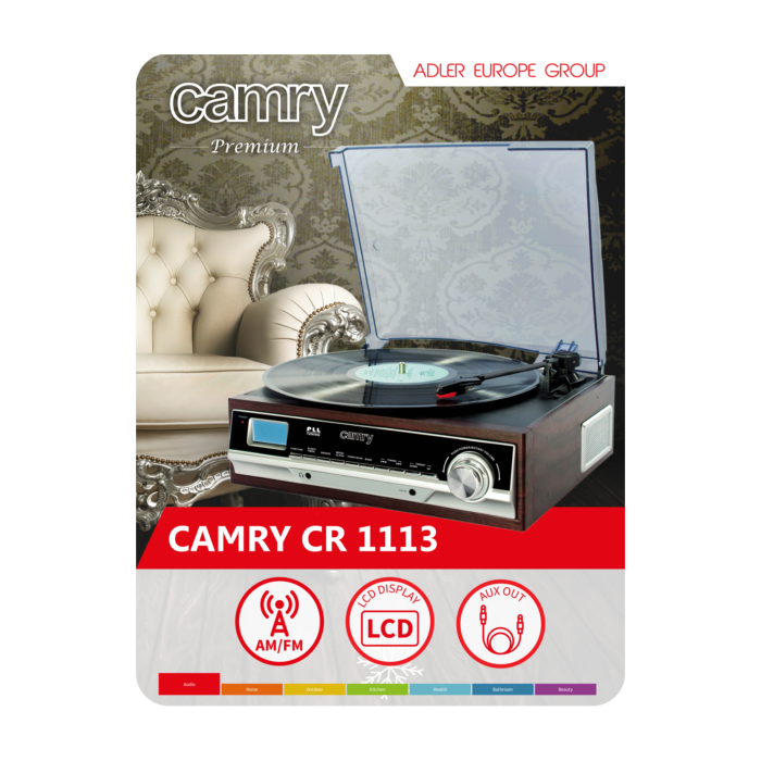 Vintage gramofon AUX/FM