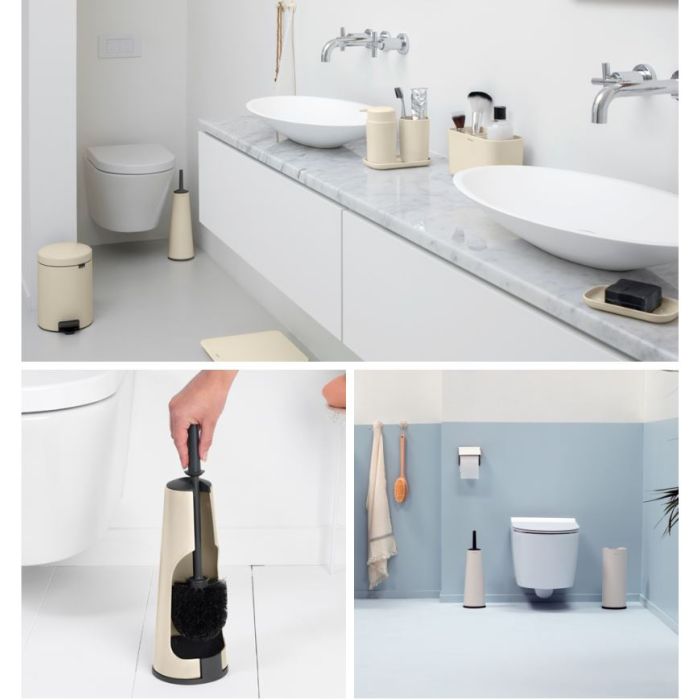 Brabantia WC ščetka in stojalo - bež - slika 3