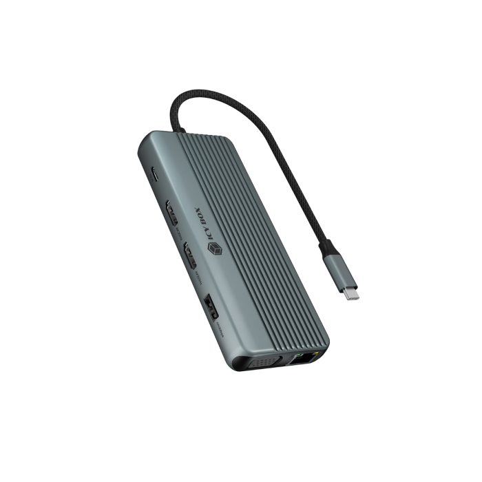 IcyBox IB-DK4062-CPD 12-v-1 DockingStation priklopna postaja s trojnim video priključkom
