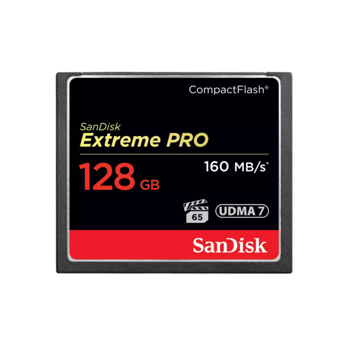 SanDisk 128GB Extreme Pro CompactFlash UDMA 7 VPG-65 spominska kartica