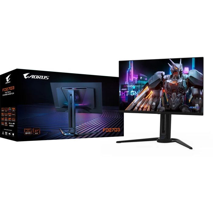 GIGABYTE AORUS FO27Q3 27 OLED QHD monitor, 2560 x 1440, 0.03ms GTG, 360Hz, zvočniki