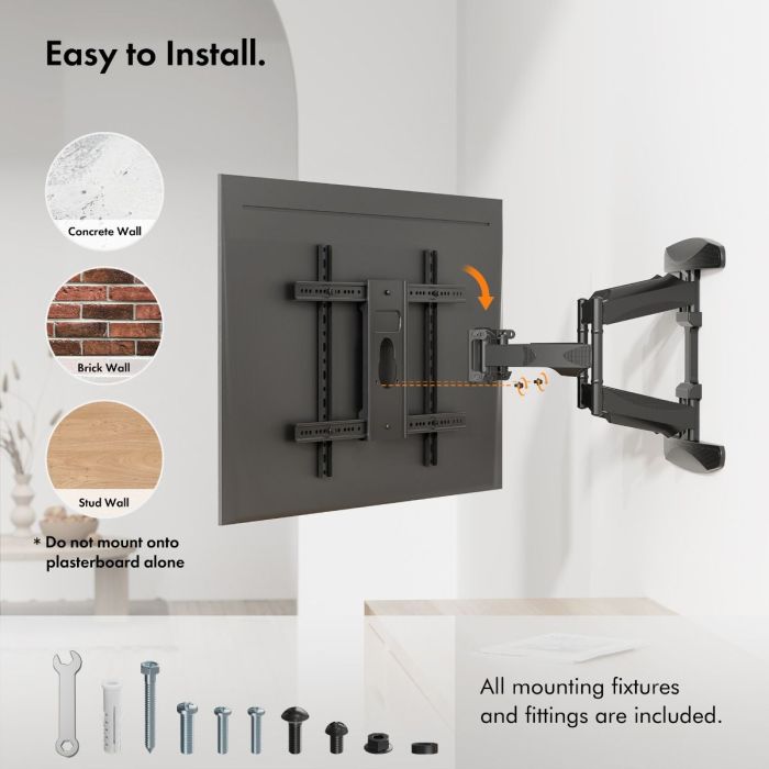 VonHaus 37-70 nagibni stenski nosilec do 45kg 3000296.1 - slika 5